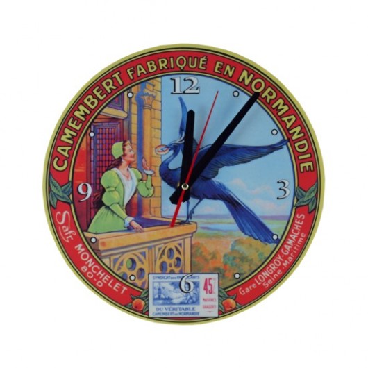 old CHeZZe trzEci duży 26 cm Clock Wood Studio