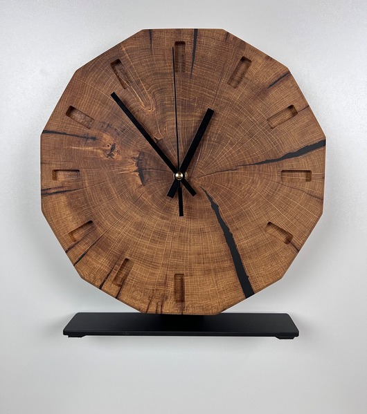 zegary Dębowy Zegar Dwunastokątny stojący /ścienny