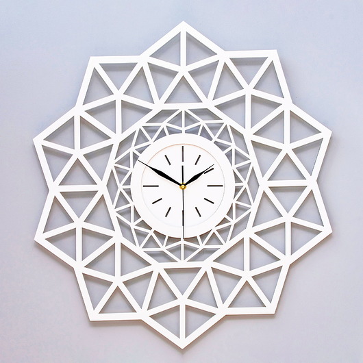 zegary DEKORACYJNY, GEOMETRYCZNY ZEGAR AŻUROWY M ( 50 x 50 cm )