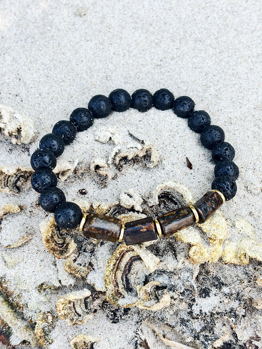 biżuteria męska Bransoletka męska Bronzyt