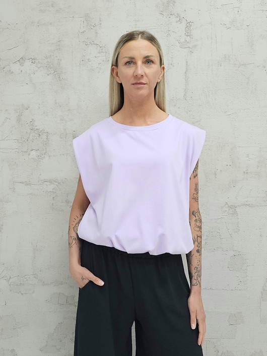 bluzki - inne Bluzka bombka bezrękawnik oversize