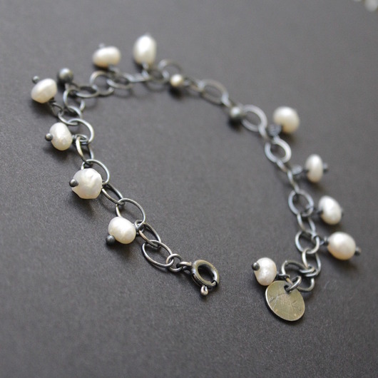 bransoletki z kamieni naturalnych Bransoletka Perełki ze szkatułki babci