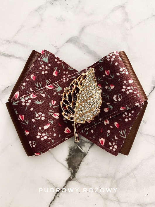 broszki Brosza z liściem ze ślicznym liściem z kryształków Liść