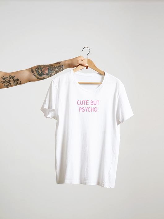 t-shirt damskie Cute, but Psycho