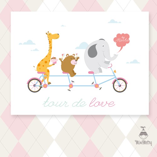 Obrazek imienny / Tour de Love&#9829; MINIMETRY