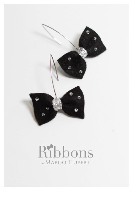 Ribbons black FlowerFelt Design