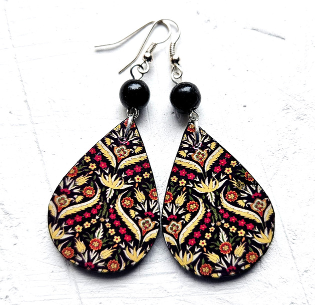 kolczyki drewniane Tej nocy