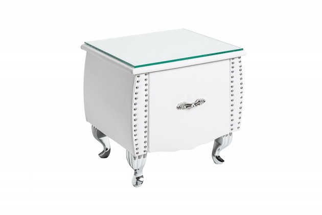 Szafka nocna stolik Extravagant biała 45cm Home Design