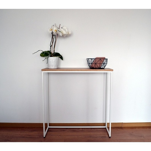 GLORIA - wąska konsola, komoda, toaletka, pokój, salon Papierówka Simple form of furniture