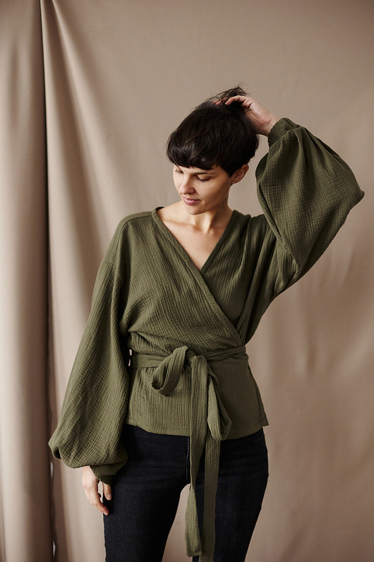 koszule damskie  Koszula LARYSA / green