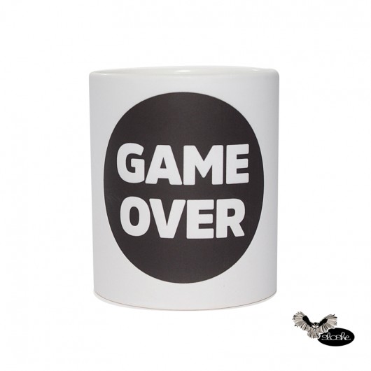 GAME OVER matowy kubek 330ml Sowia Aleja