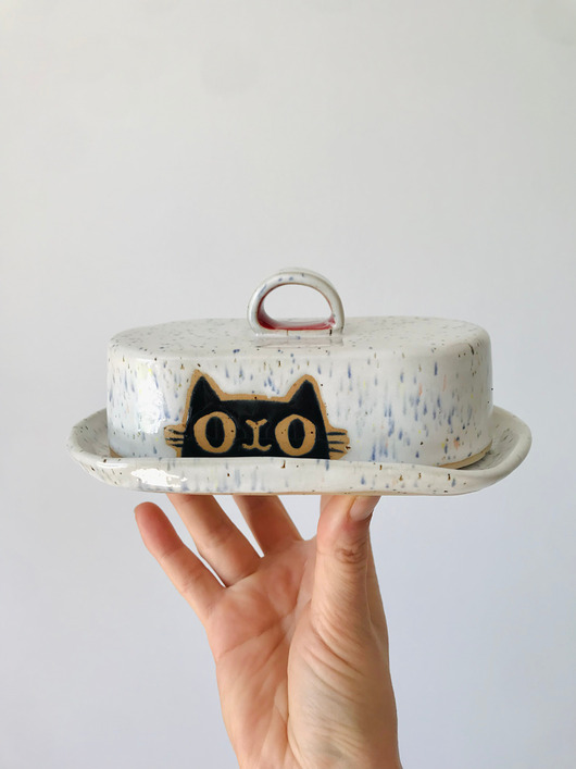 pojemniki kuchenne Maselniczka z Kotem