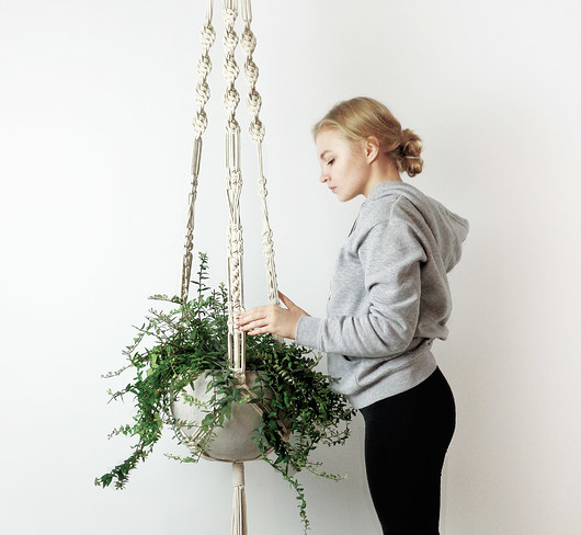 kwietniki XXL Kwietnik makrama 1