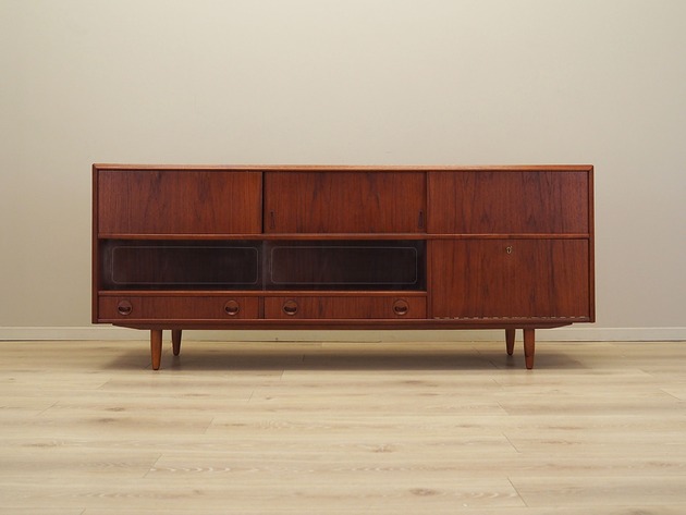 komody i szafki Sideboard tekowy, duński design, lata 70, produkcja: Dania