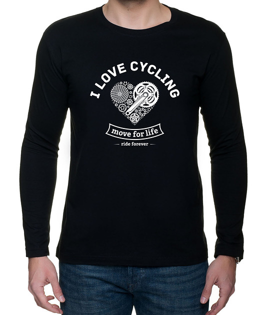 koszulka longsleeve męska. I love cycling studioixi