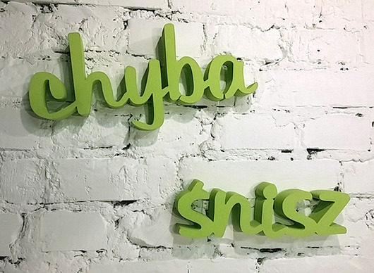 WYPRZEDAŻ  Chyba Śnisz -limonka, napis 3D    Ledon