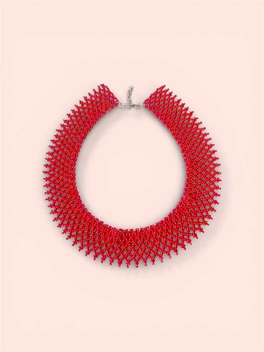 kolie Ażurowy naszyjnik etno