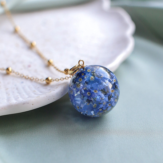 wisiory Wisiorek z niezapominajkami