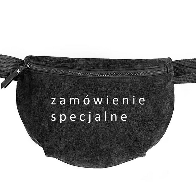 saszetka nerka Czarna nerka na zamówienie