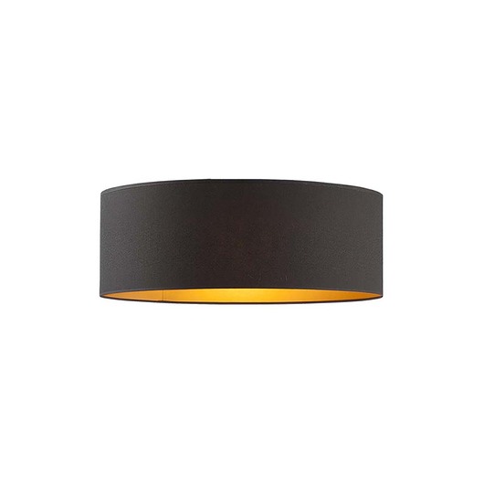 Czarny plafon w stylu glamour ze złotymi elementami DUBAJ GOLD 40 cm LYSNE