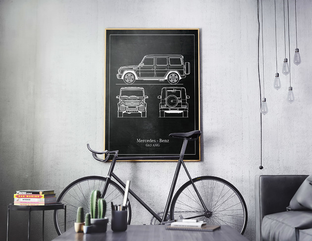 plakaty Plakat Legendy Motoryzacji - Mercedes G63 AMG