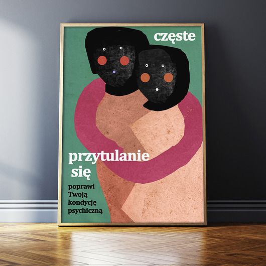 plakaty Plakat "Częste przytulanie się"