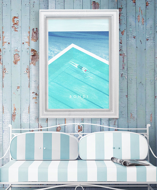 plakaty Bondi Beach - plakat plaża i basen - Australia