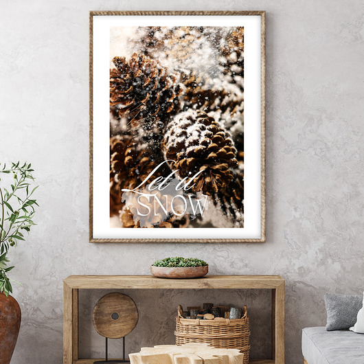 plakaty Plakat Winter cone