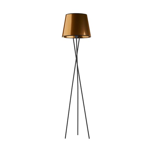 lampy podłogowe Loftowa lampa stojąca z miedzianym kloszem TOKIO MIRROR