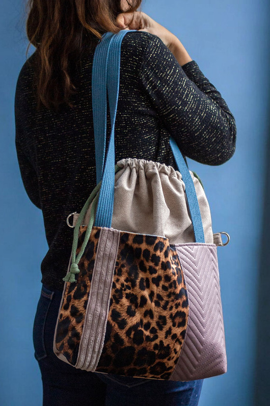 torby na ramię Torba do wózka panterka patchwork