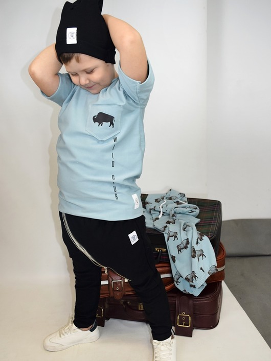 Baggy zip Dzianinowe