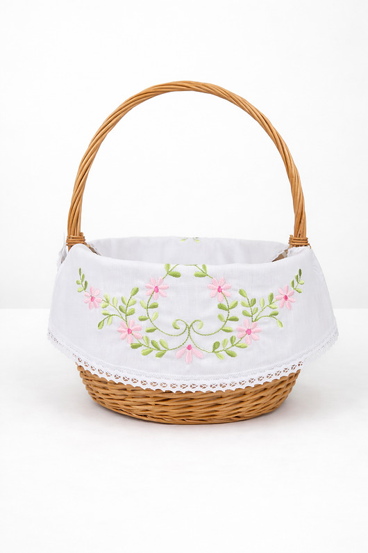 koszyki wielkanocne Serwetka do koszyka WIĄZANA duża BUKSZPAN II