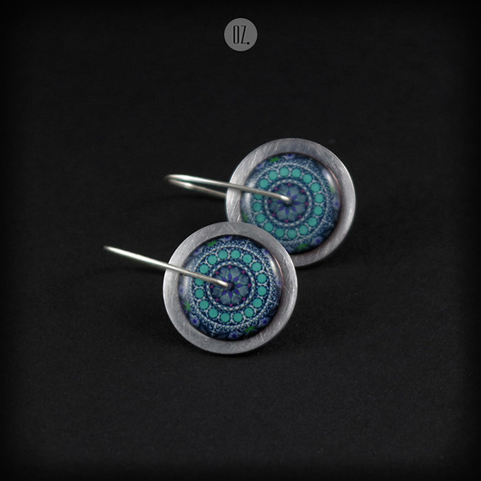 Circles Ocean Mandala MINI - kolczyki Olga Zielińska
