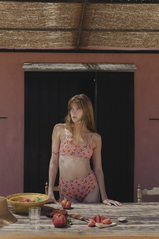 biustonosze damskie Bralette  tomate  orange
