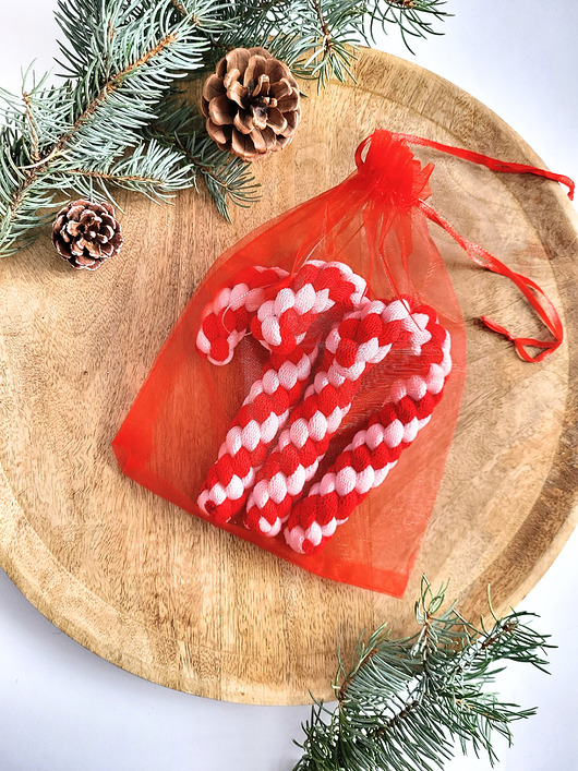 ozdoby choinkowe NA ŚWIĘTA: 3 szt. Bombki Zawieszki Ozdoby Choinkowe - laski lizaki na choinkę