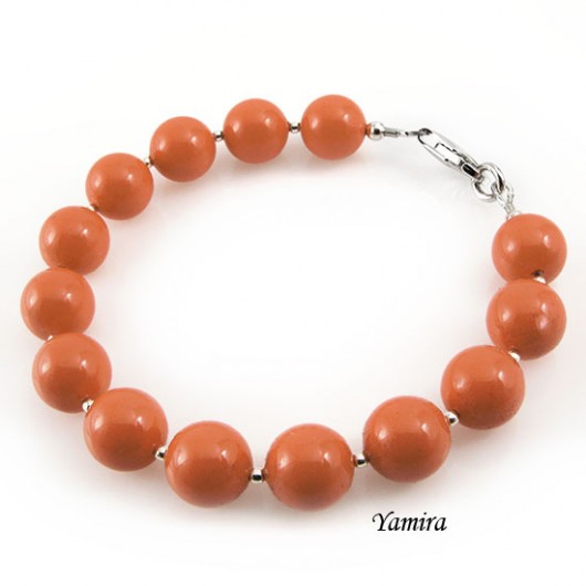 kryształ Swarovski Coral pearls - bransoletka yamira