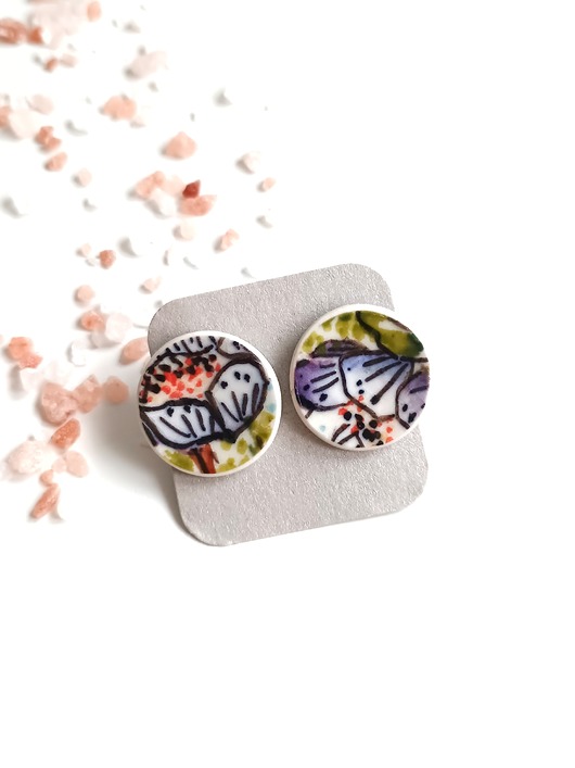 kolczyki ceramiczne Kolczyki ceramiczne Bolesławiec