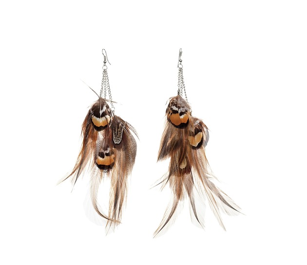 kolczyki z piórami Kolczyki z piórami brene