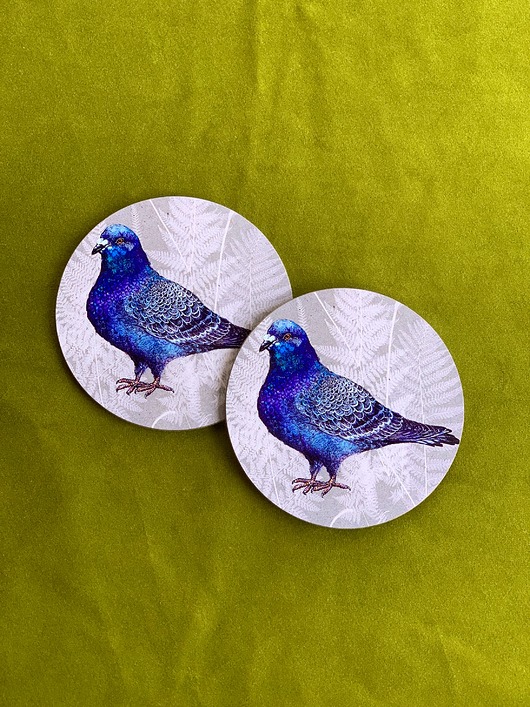 podkładki do kuchni Gołąbek- ilustracja- Podkładki pod kubek