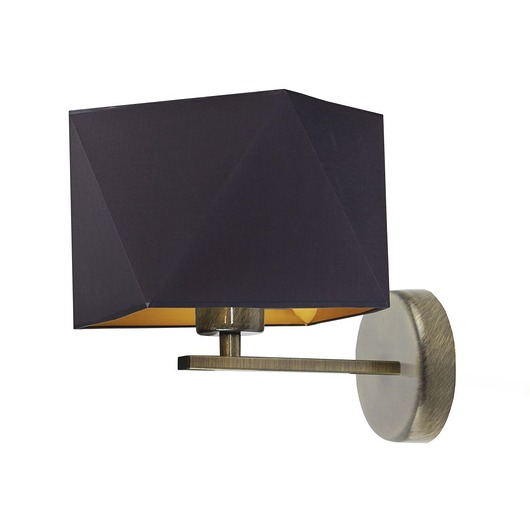 kinkiety Designerski kinkiet na ścianę do biura ORLANDO GOLD z abażurem