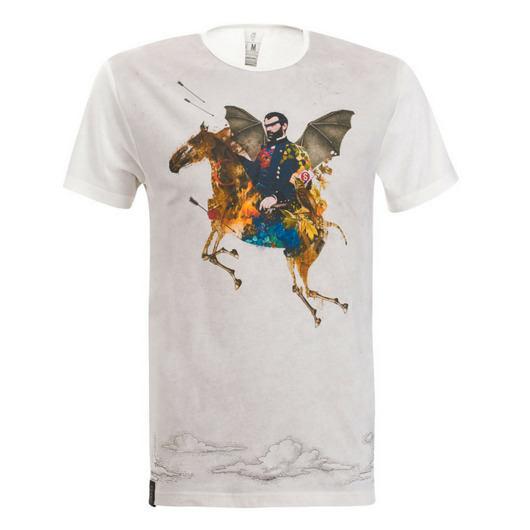 T-shirt gentelMęski EQUES WOOX