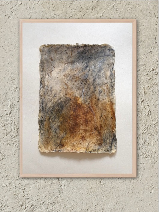 obrazy Abstrakcja wabi sabi nr 04, pigmenty ziemne, akryl
