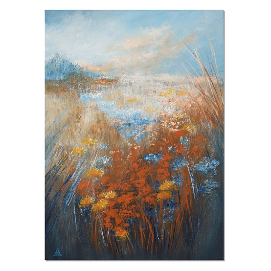 obrazy Łąka - impresja obraz malowany na płótnie obraz do salonu