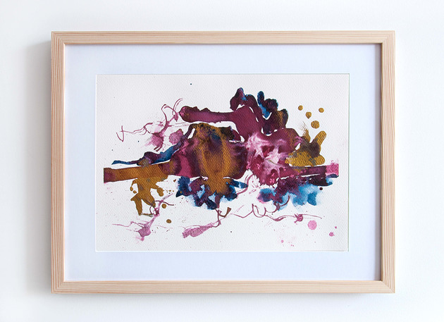 obrazy ORYGINAŁ - Stain No.12 - 21 x 30 cm