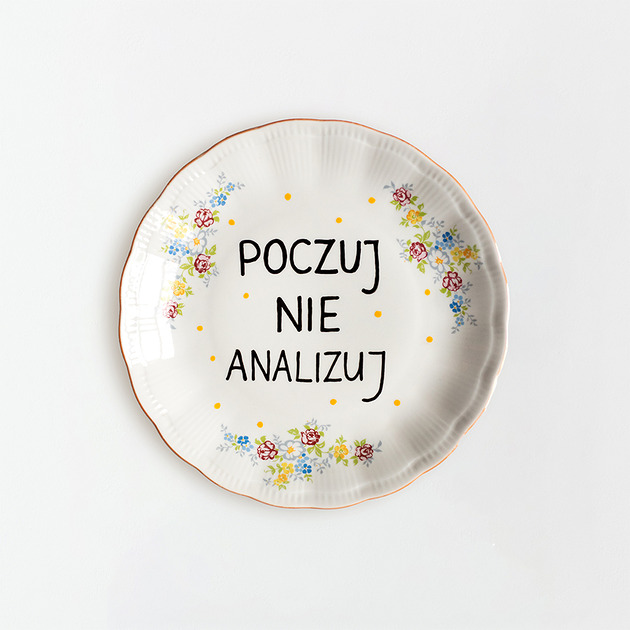 Ozdoby na ścianę Talerz na ścianę - poczuj, nie analizuj