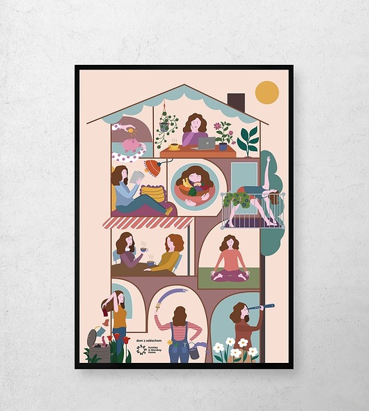 plakaty Twój dom z oddechem PLAKAT DOM