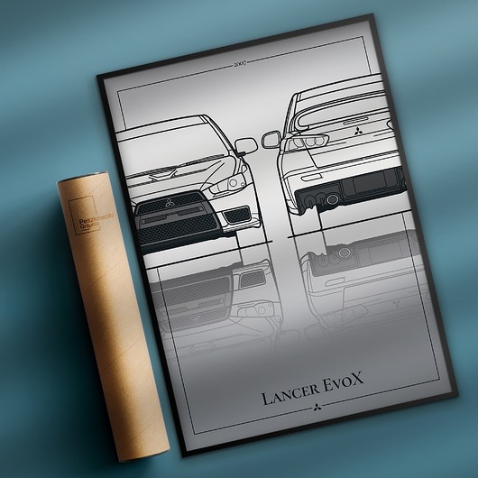 plakaty Plakat Motoryzacja -  Mitsubishi Lancer EVO X