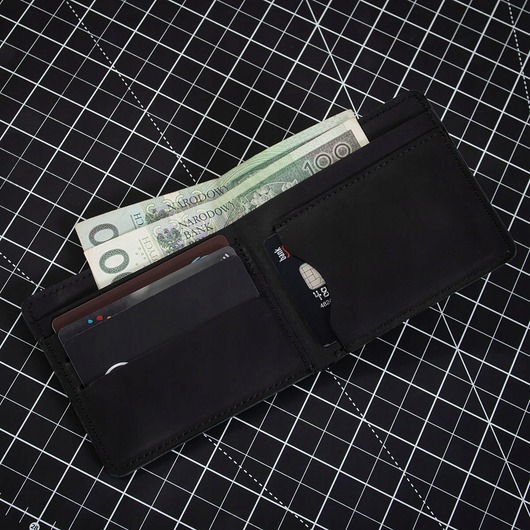 portfele męskie Portfel na Karty Kredytowe Męski Cienki Slim Wallet Skórzany Belveder BW05