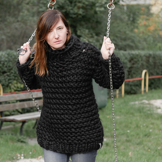 swetry damskie  Sweter CHUNKY  100% wełna