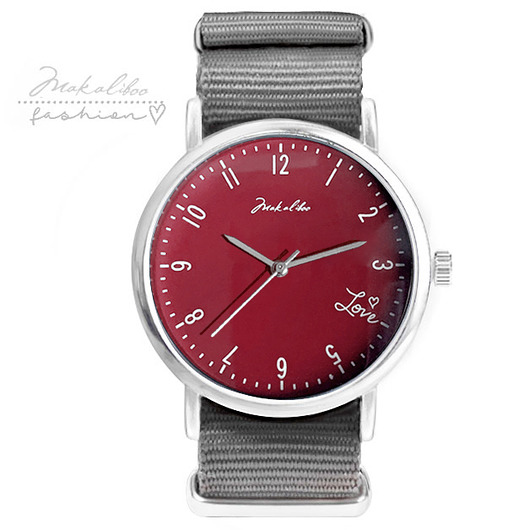 zegarki damskie Love red - zegarek Makaliboo